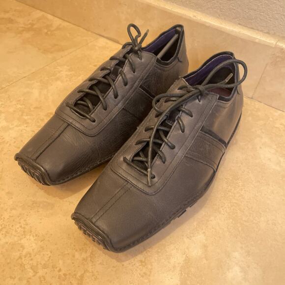 Tsubo Phad D3-01 Men’s Black Leather Shoes | Size 10 | Vintage | New in Box - Picture 4 of 13